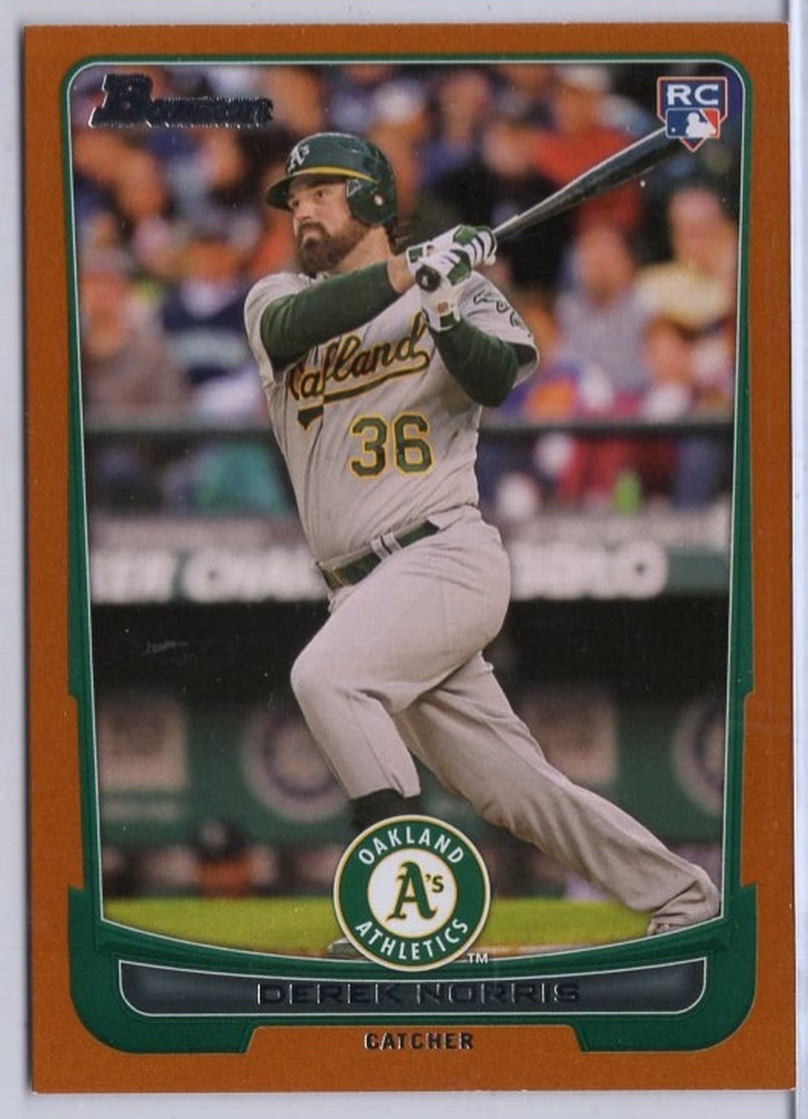 Orange Derek Norris 2012 Bowman 2012 Bowman orange