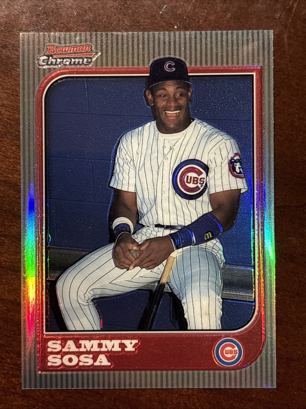 Sammy Sosa Cubs 1997 Bowman Chrome 1997 Bowman Chrome refractor