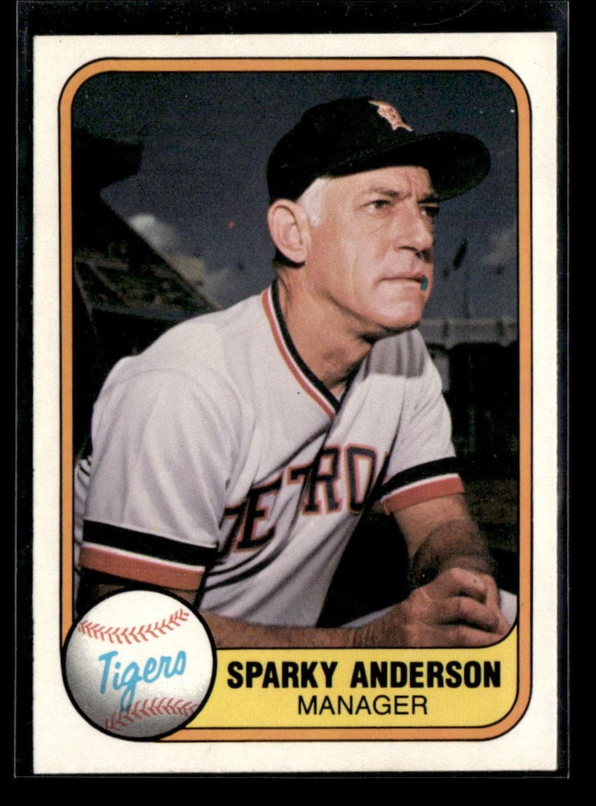 Sparky Anderson 1981 Fleer 1981 Fleer