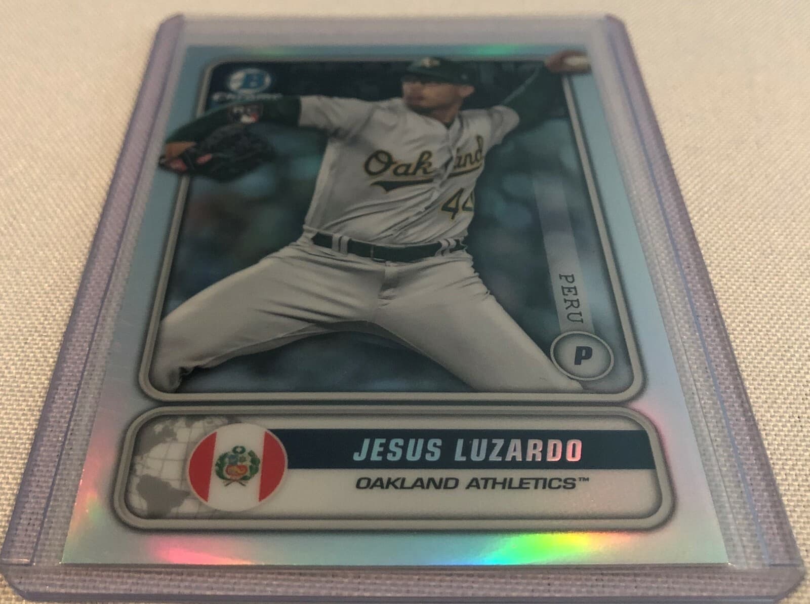 Baseball Jesus Luzardo 2020 Bowman Chrome 2020 Bowman Chrome refractor