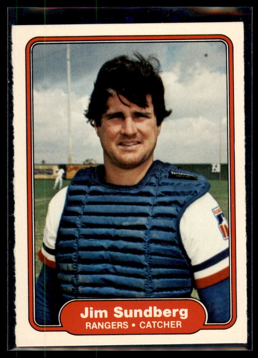 Jim Sundberg Texas 1982 Fleer 1982 Fleer