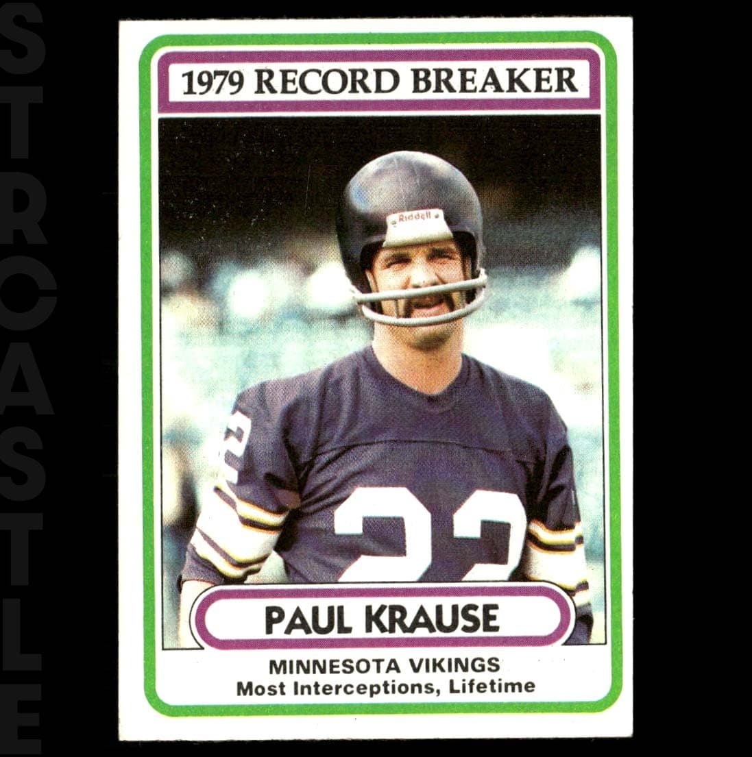 Paul Krause Minnesota 1980 Topps