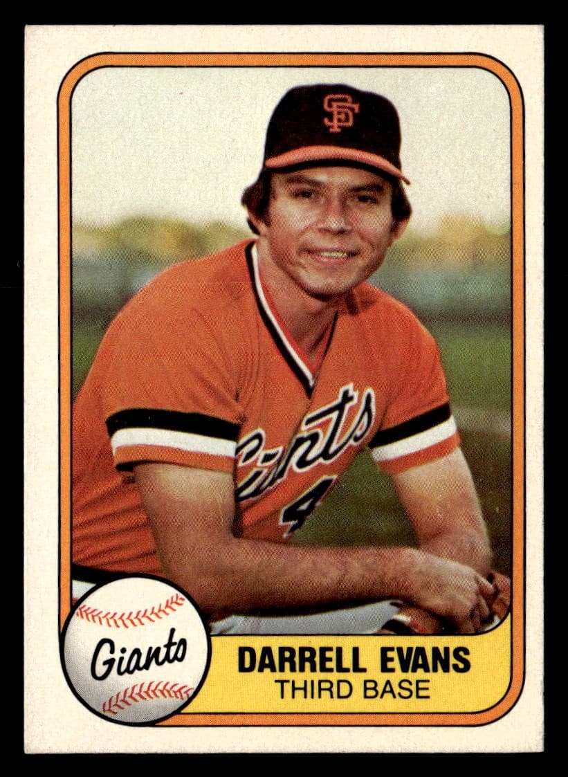 Darrell Evans 1981 Fleer 1981 Fleer