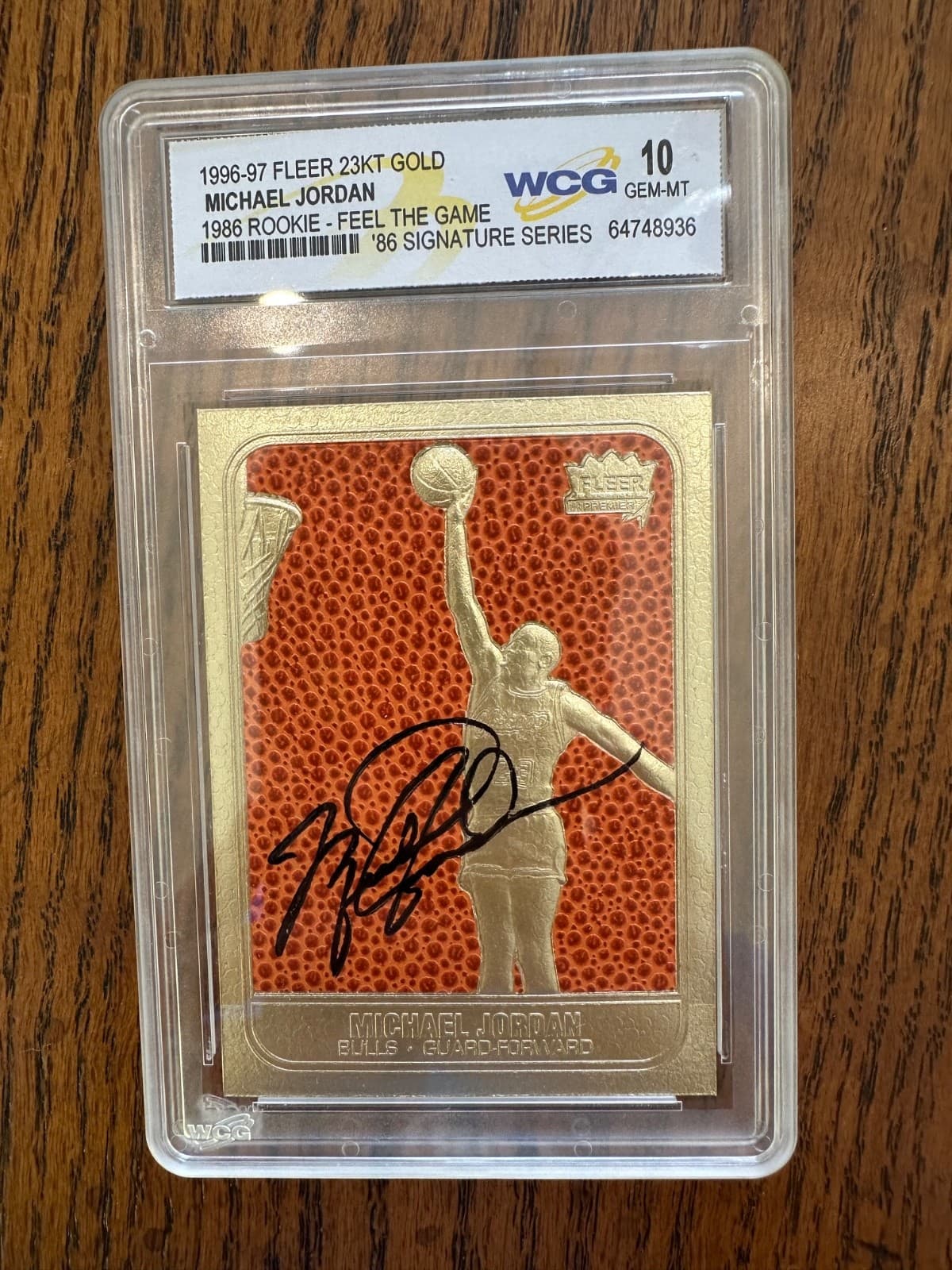 Gold Michael Jordan 1996 Fleer
