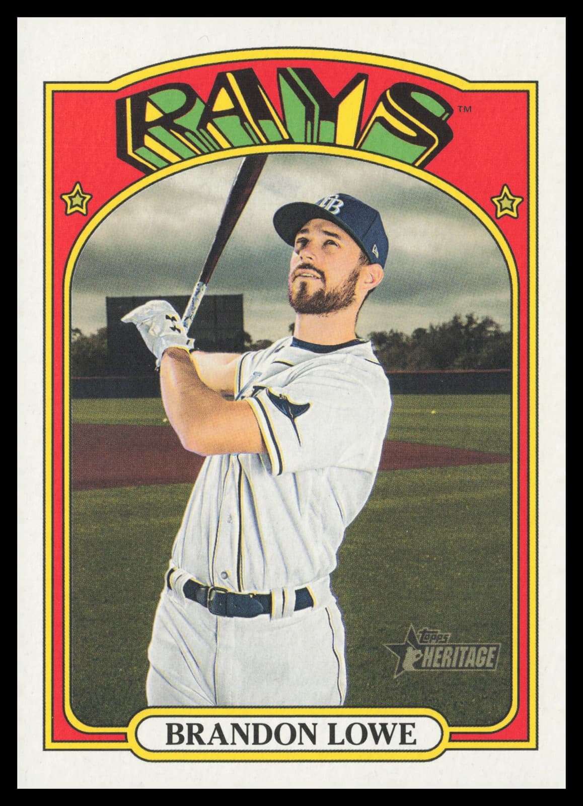 Brandon Lowe Tampa 2021 Topps Heritage 2021 Topps Heritage
