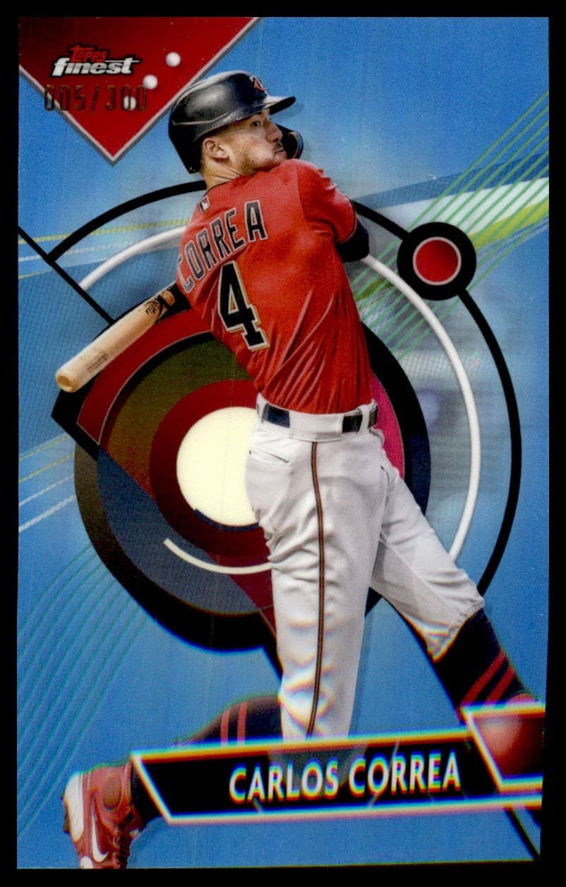 Carlos Correa Sky 2023 Topps Finest 2023 Topps Finest blue-refractor