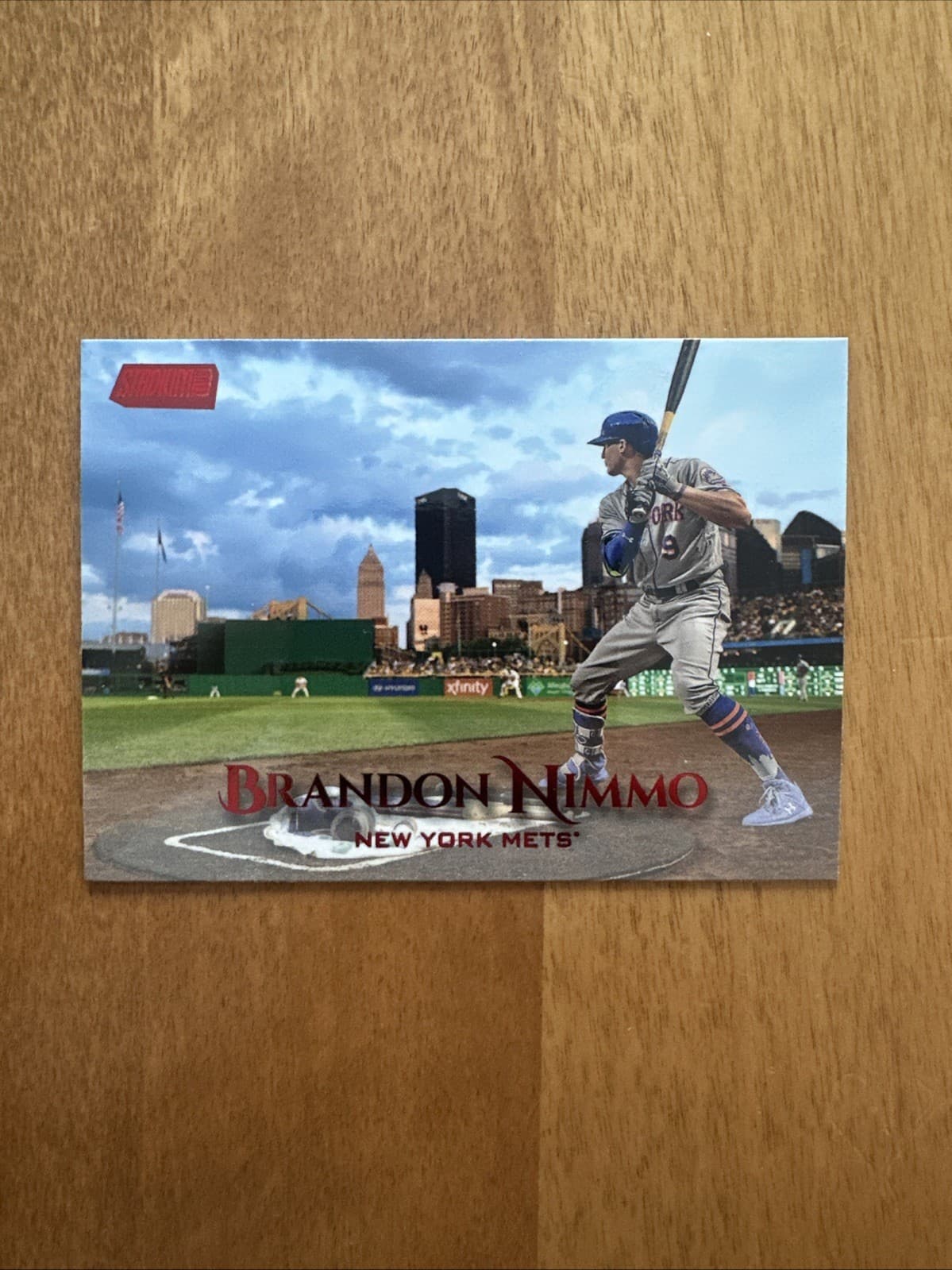 Brandon Nimmo Red 2019 Topps Stadium Club 2019 Topps Stadium Club