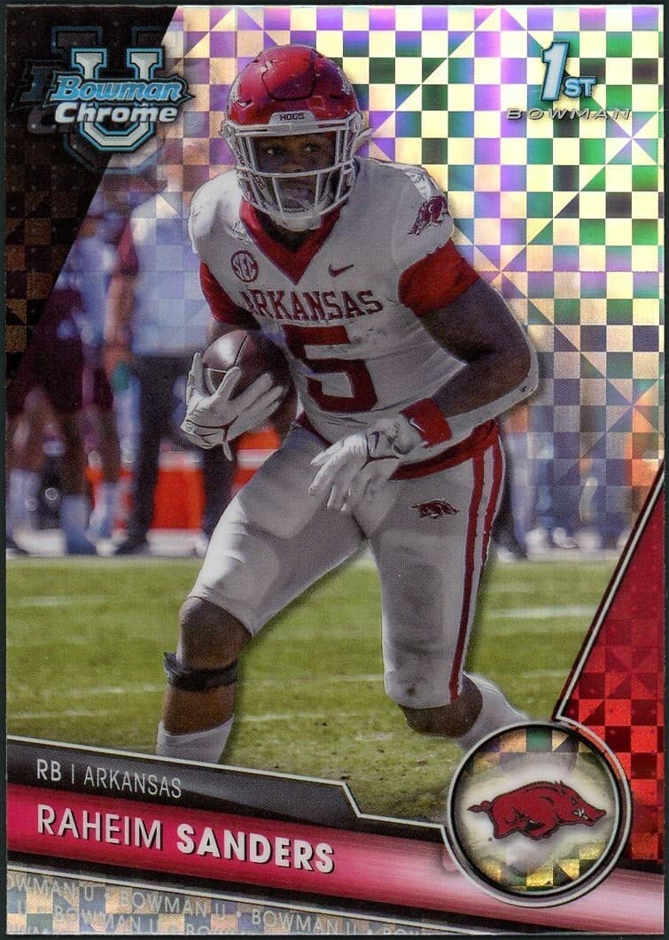 University Raheim Sanders 2023 Bowman Chrome