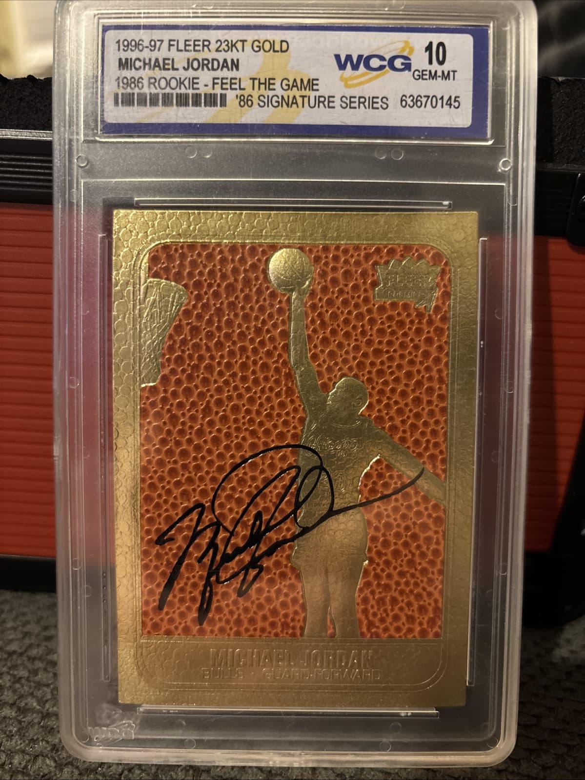 Gold Michael Jordan 1996 Fleer