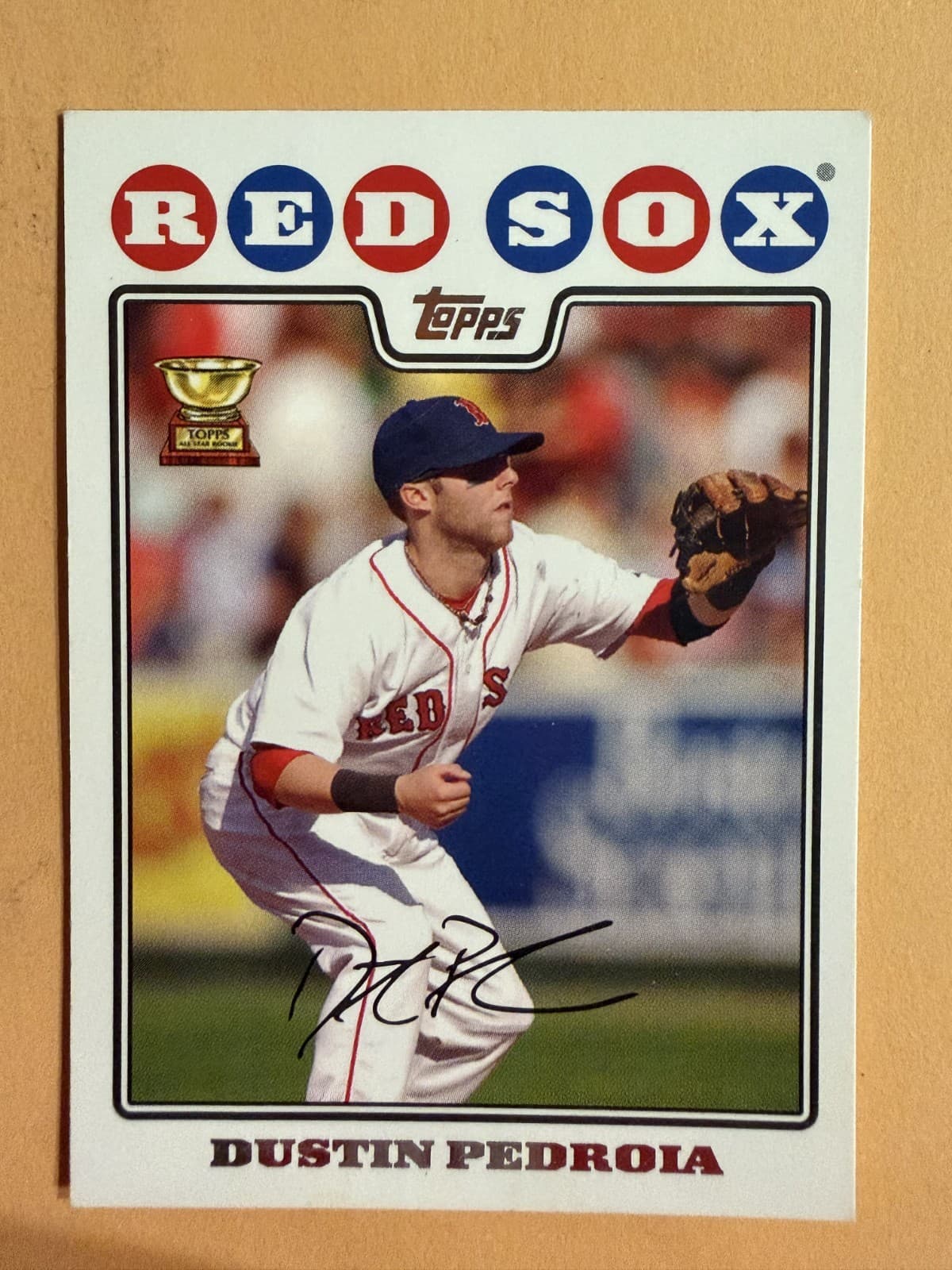 Dustin Pedroia Gold 2008 Topps