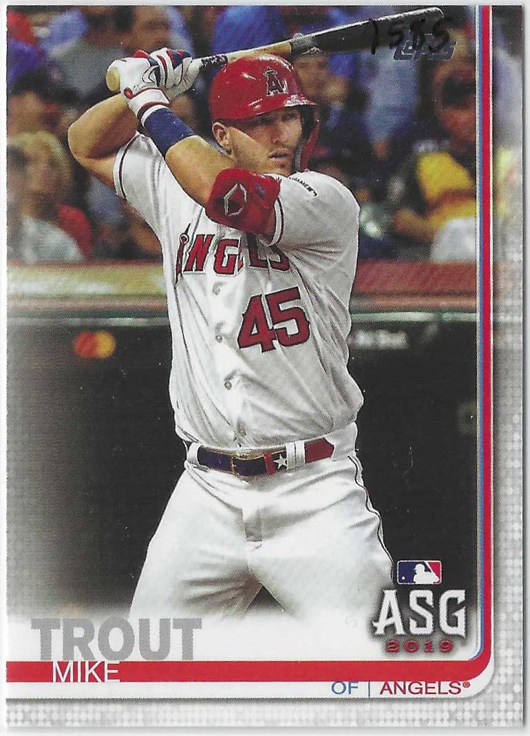 Mike Trout Los 2019 Topps Update