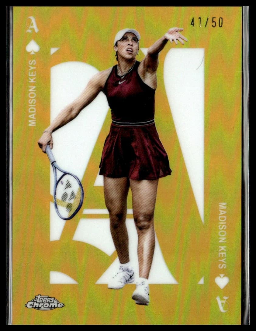 Tennis Aces 2025 Topps Chrome 2025 Topps Chrome gold-refractor