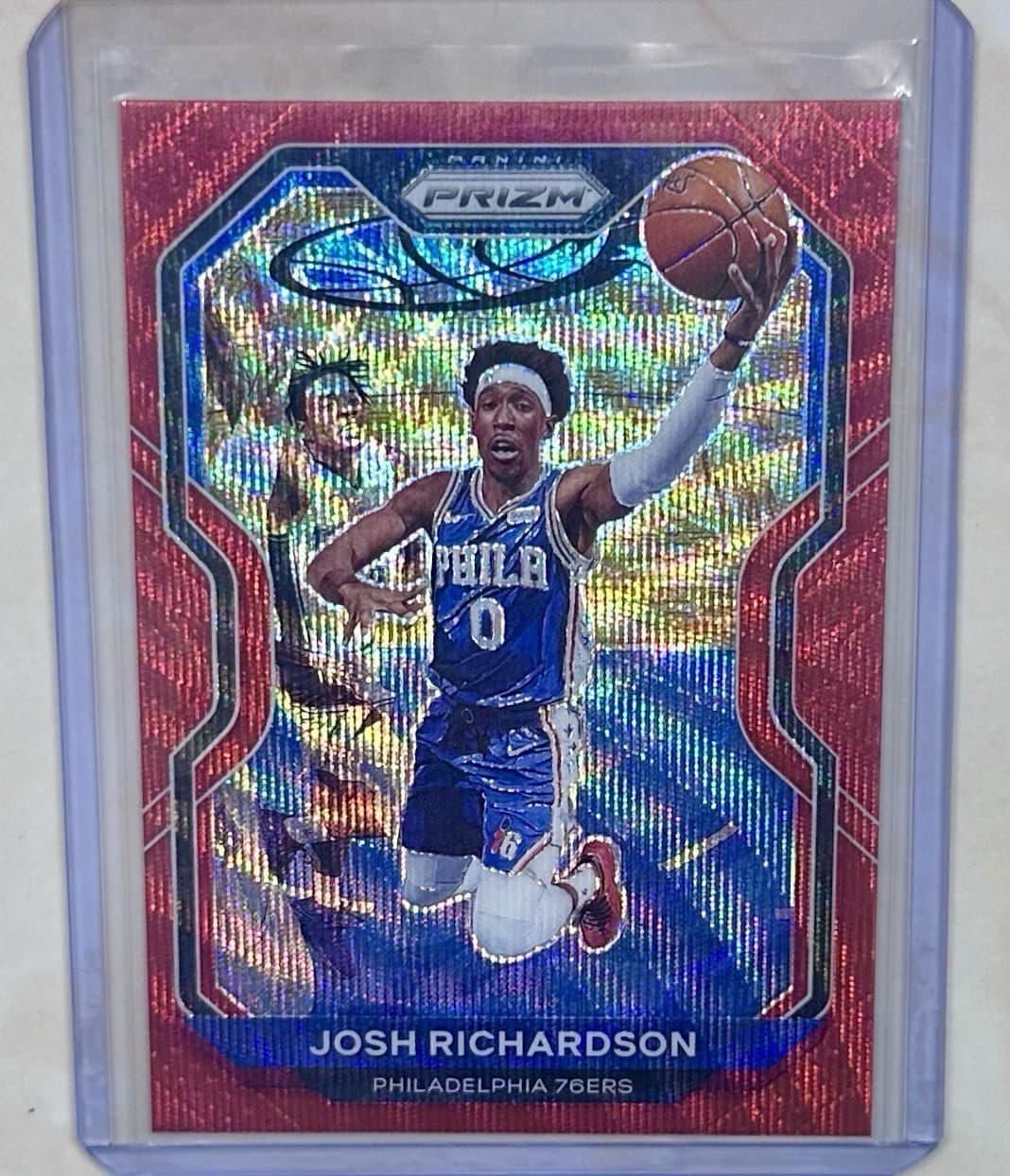 Josh Richardson 2020 Panini Prizm 2020 Panini Prizm red-wave