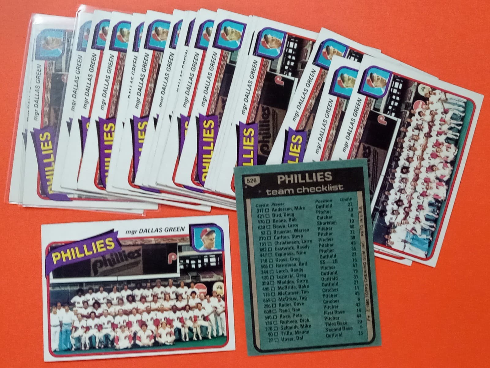 Philadelphia Phillies Team 1980 Topps 1980 Topps