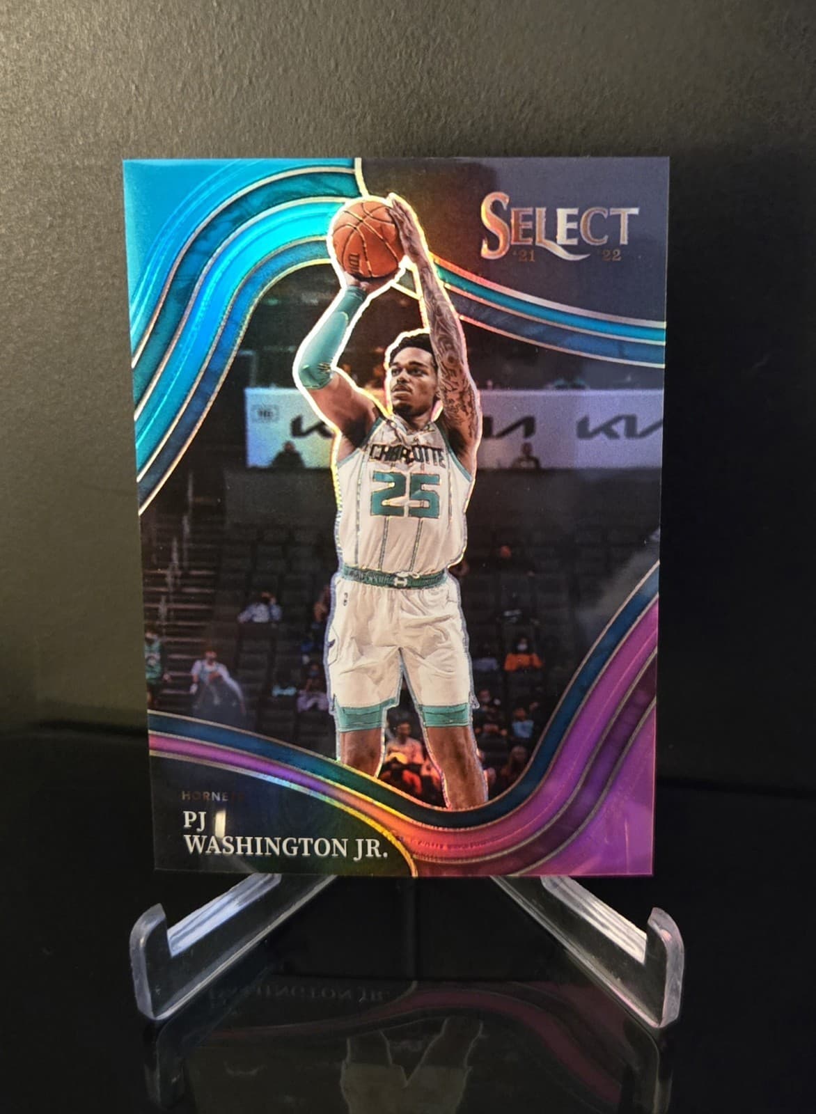 Courtside Teal White 2021 Panini Select 2021 Panini Select pink-teal