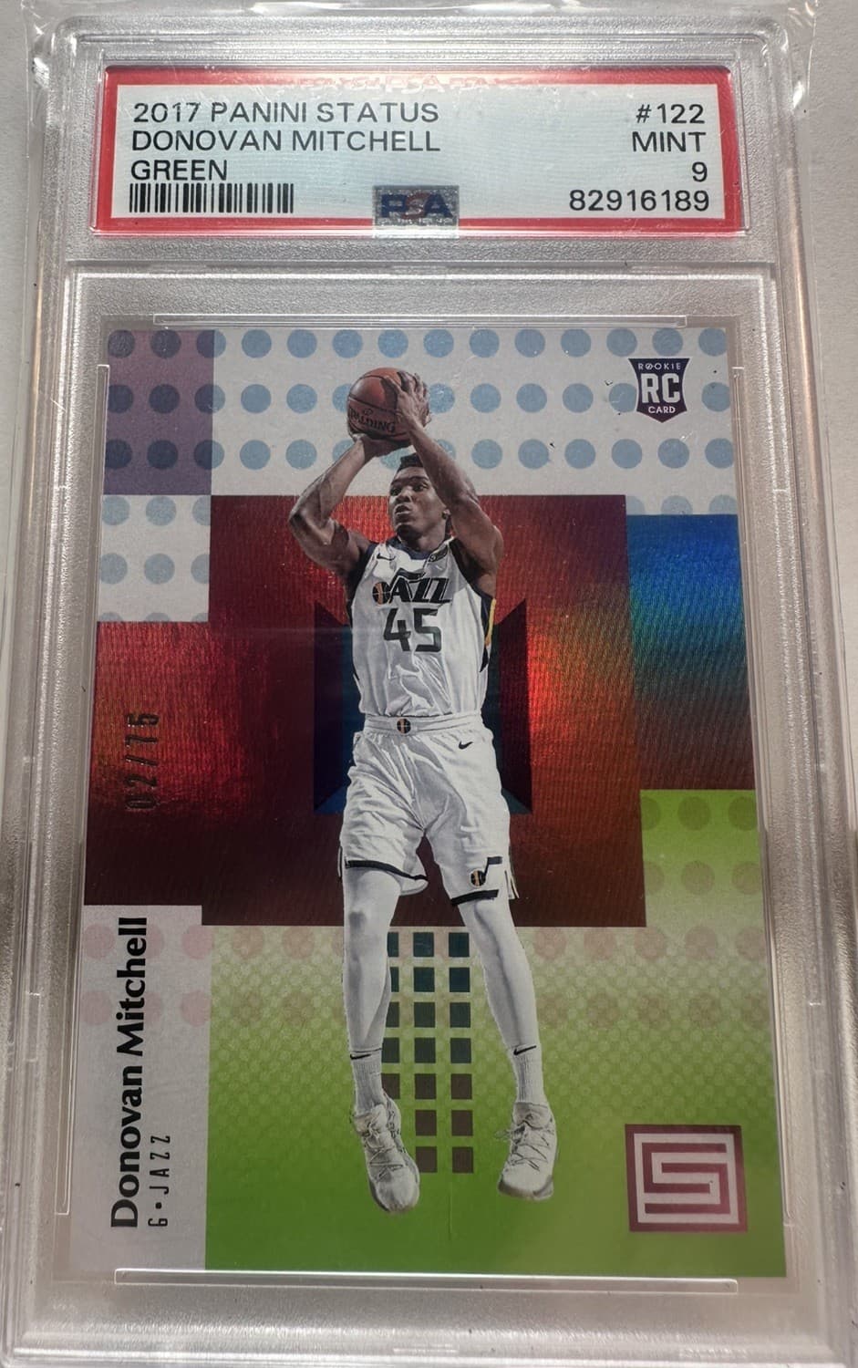 Status Donovan Mitchell 2017 Panini 2017 Panini green