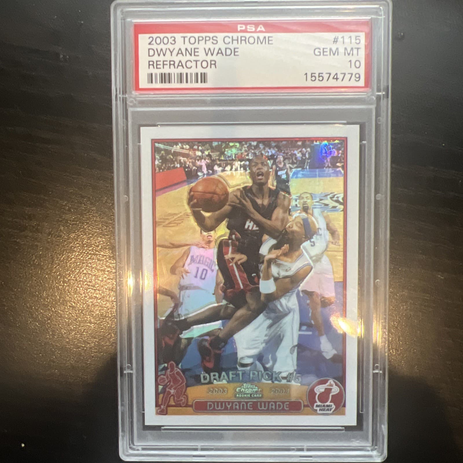 Dwyane Wade Heat 2003 Topps Chrome 2003 Topps Chrome refractor