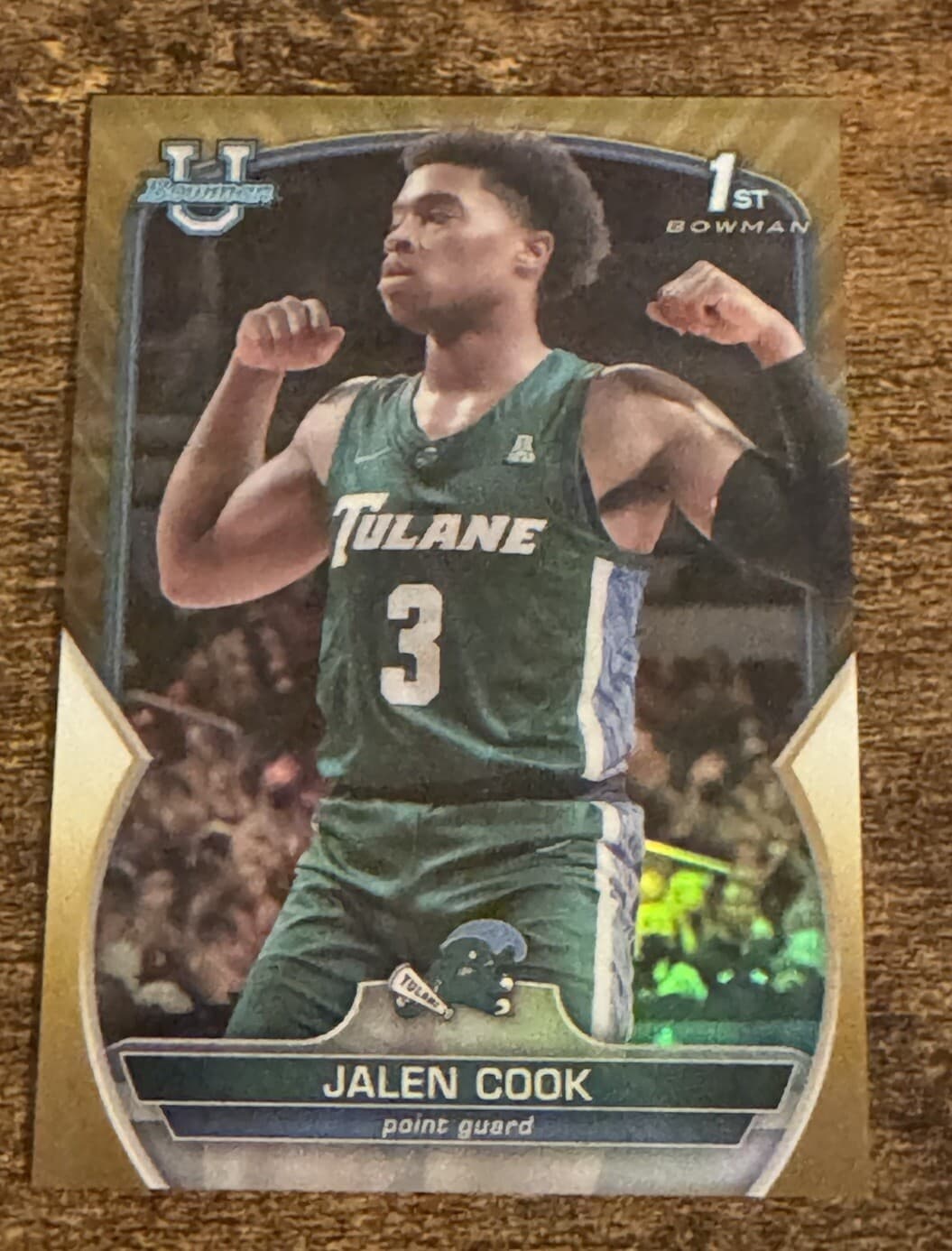 Jalen Cook Gold 2023 Bowman 2023 Bowman gold-refractor