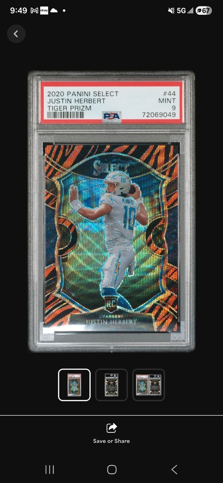 Concourse Justin Herbert 2020 Panini Select 2020 Panini Select