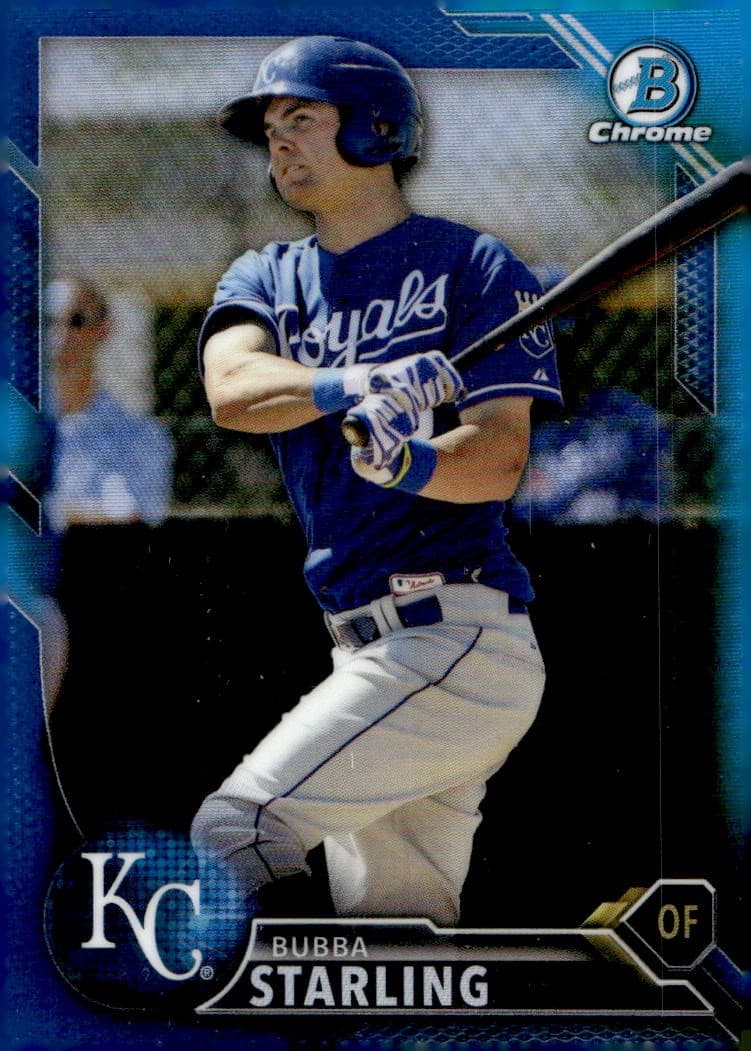 Bubba Starling Prospects 2016 Bowman 2016 Bowman blue-refractor