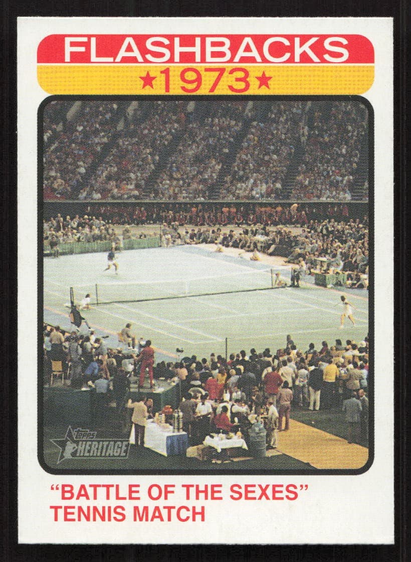"Battle of the Sexes" Tennis Match trading card