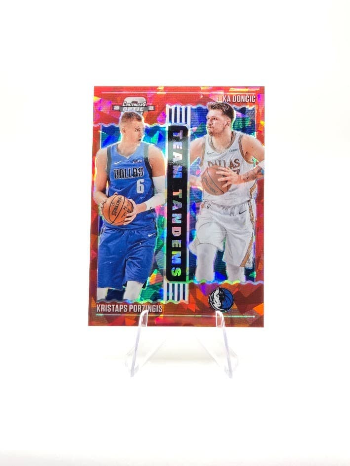 Doncic Porzingis 2020 Panini Contenders 2020 Panini Contenders red