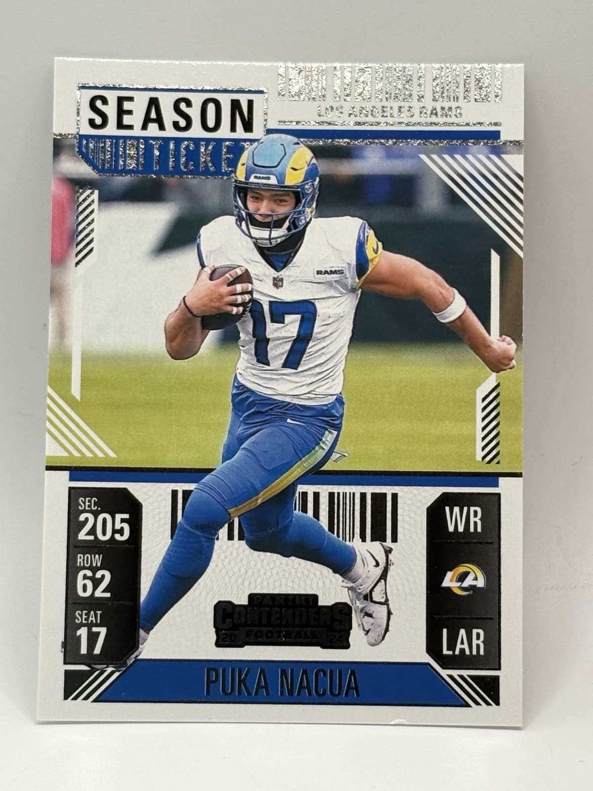 Football Puka Nacua 2024 Panini Contenders 2024 Panini Contenders