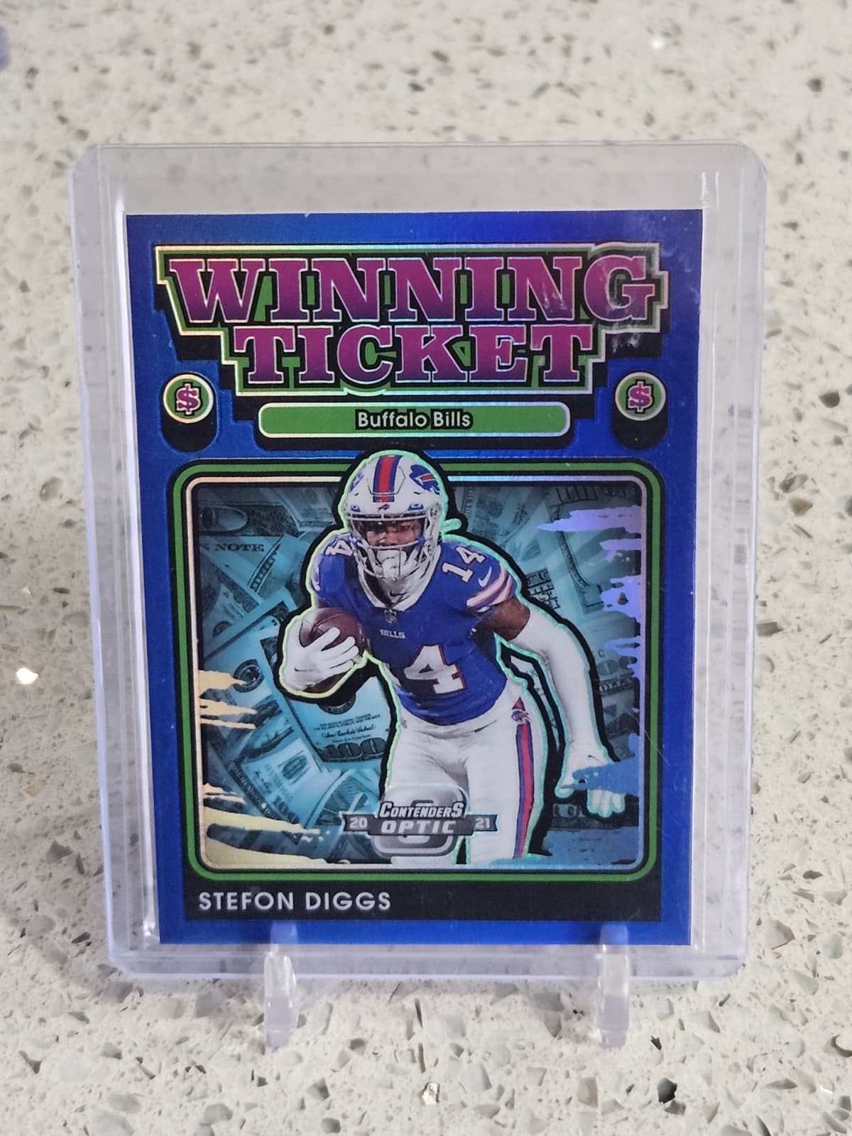 Optic Stefon Diggs 2021 Panini Contenders 2021 Panini Contenders blue