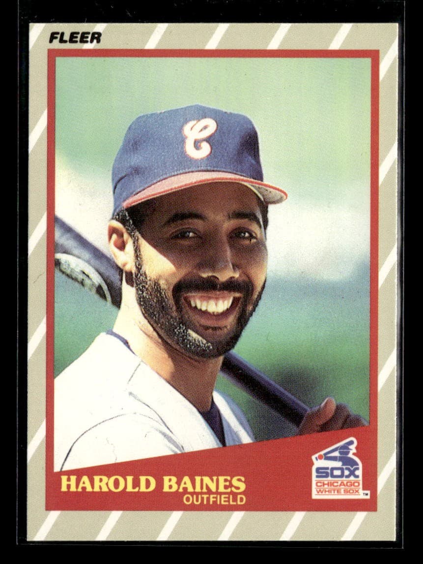 Stars Harold Baines 1989 Fleer 1989 Fleer