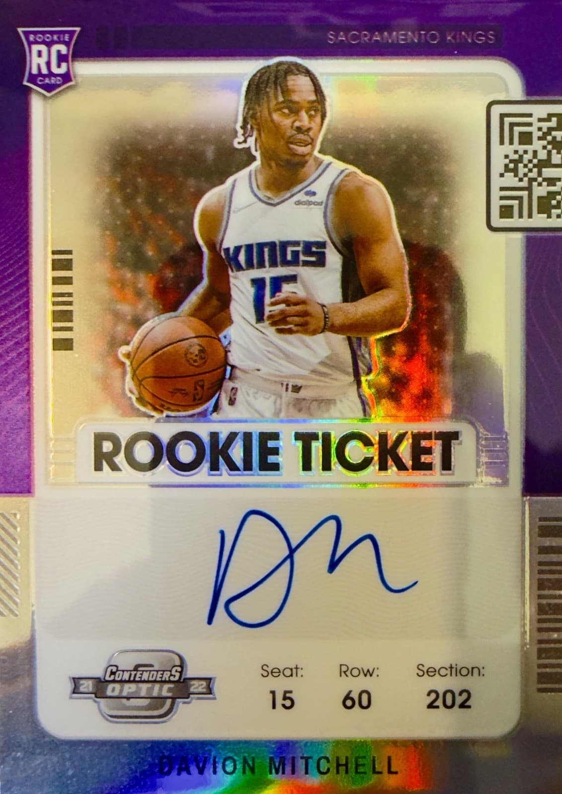 Ticket Davion Mitchell 2021 Panini Contenders 2021 Panini Contenders