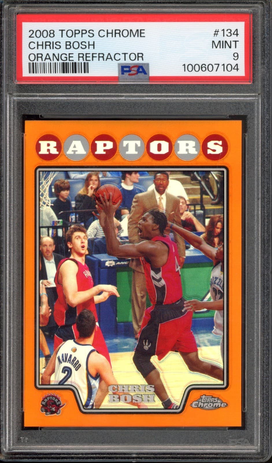 -09 CHRIS BOSH Orange /499 Rap 2008 Topps Chrome