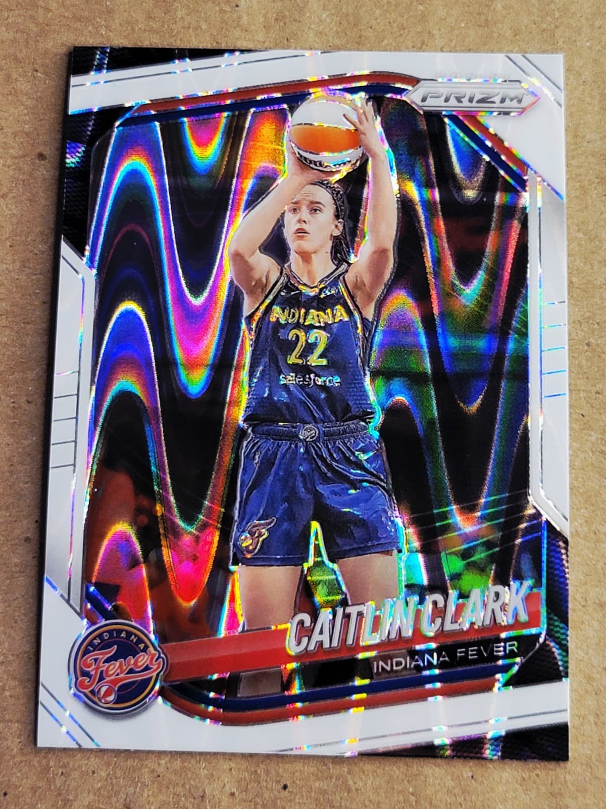 Caitlin Clark White 2025 Panini Prizm