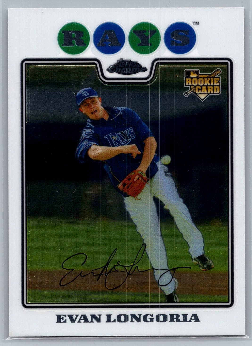 EVAN LONGORIA Rays 2008 Topps Chrome
