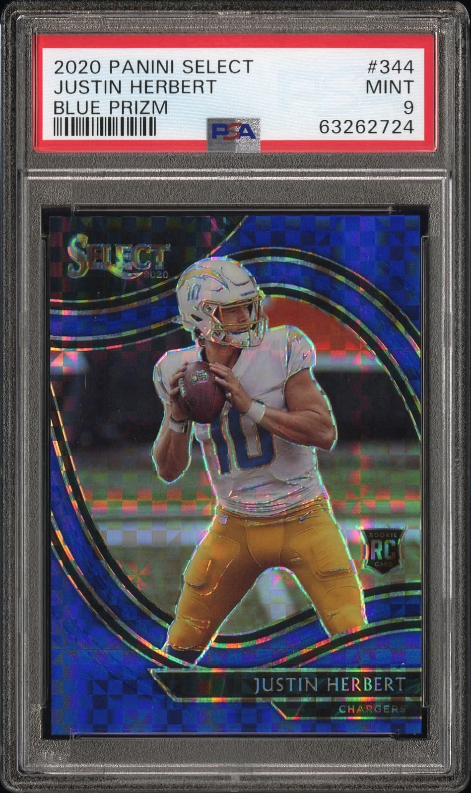 BLUE JUSTIN HERBERT /49 2020 Panini Select 2020 Panini Select