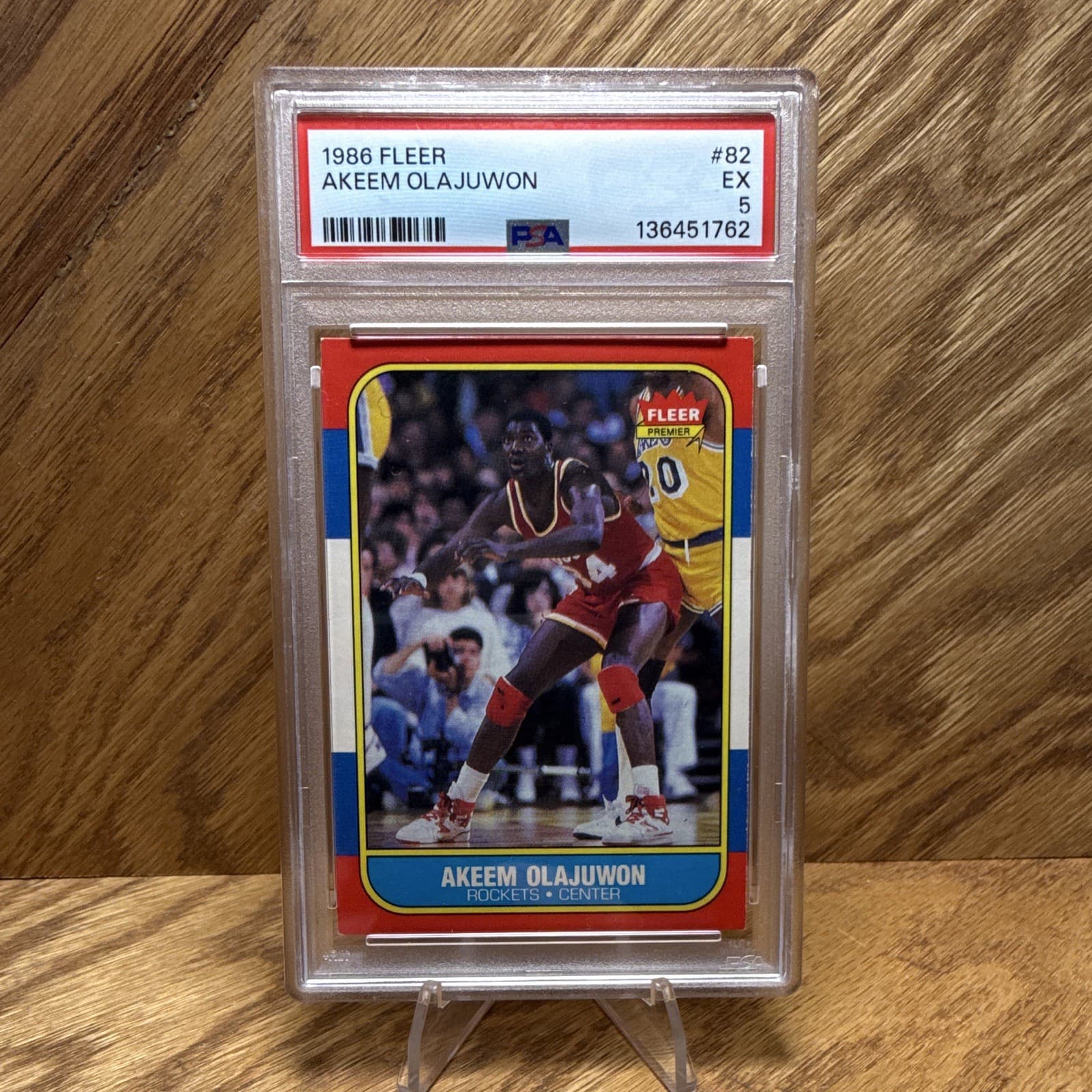 Olajuwon Rockets 1986 Fleer 1986 Fleer