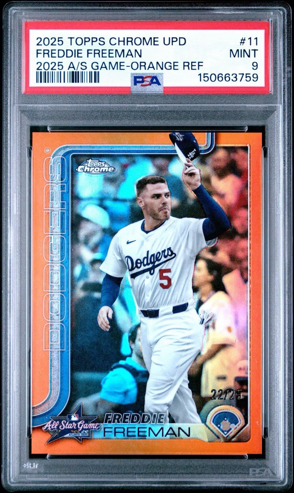 Update Freddie Freeman 2025 Topps Chrome