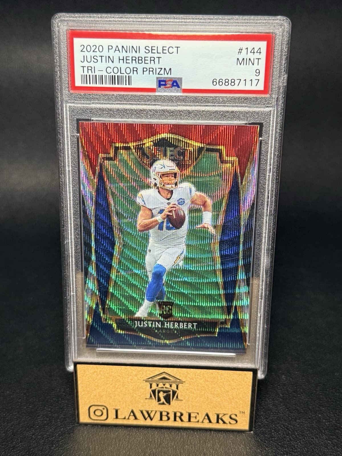 TRI-COLOR /199 - JUSTIN HERBER 2020 Panini Select 2020 Panini Select