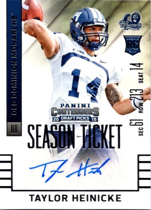 Draft Picks Taylor 2015 Panini Contenders 2015 Panini Contenders