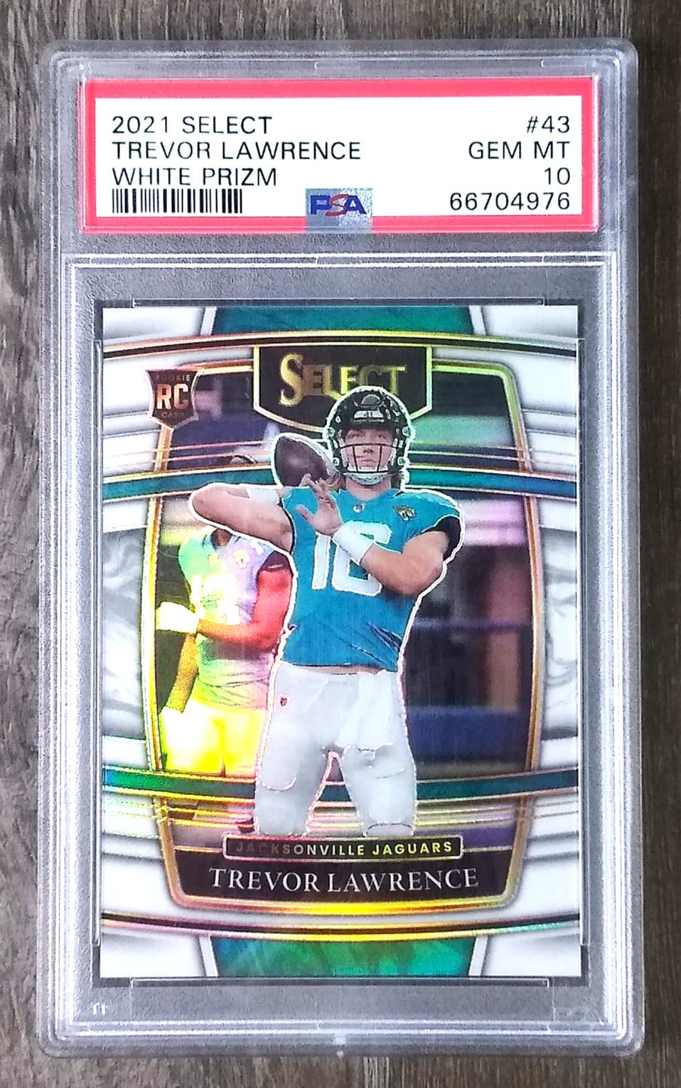 Trevor Lawrence White 2021 Panini Select 2021 Panini Select