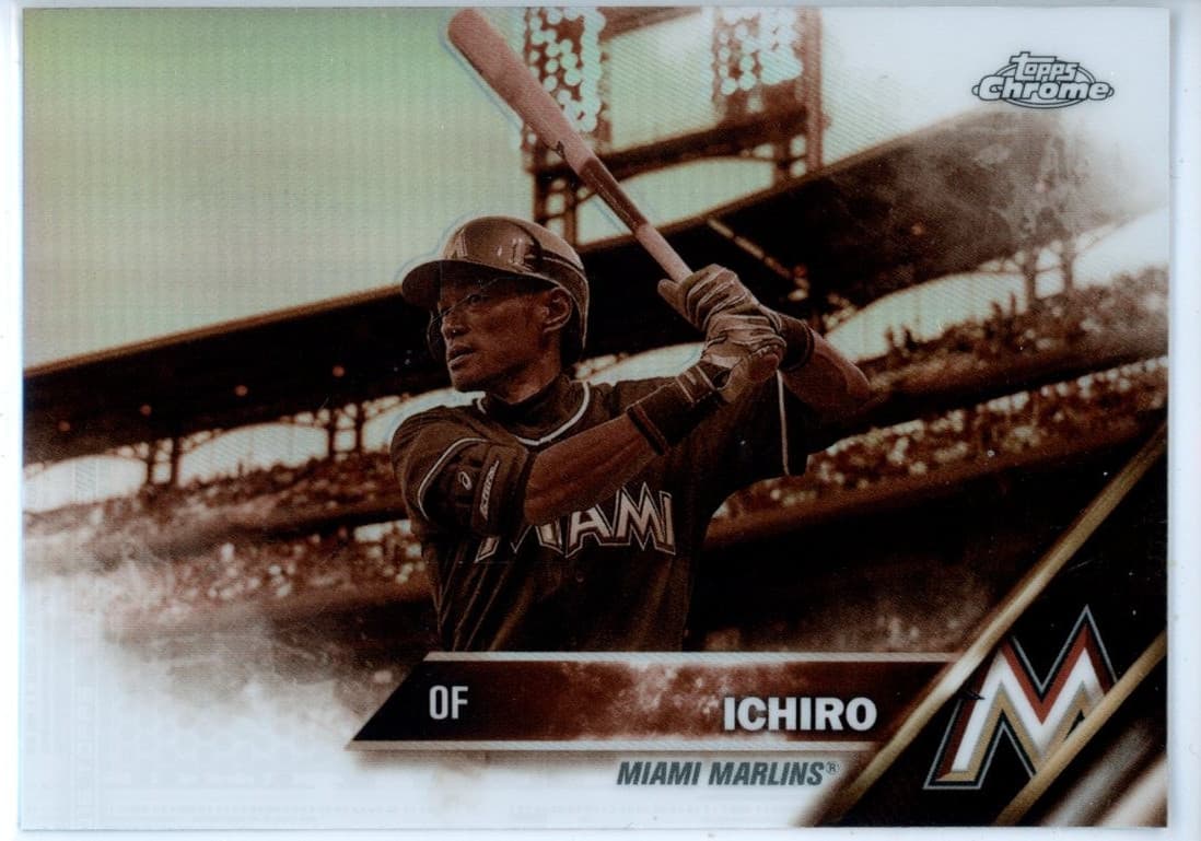 Sepia Ichiro 2016 Topps Chrome 2016 Topps Chrome refractor