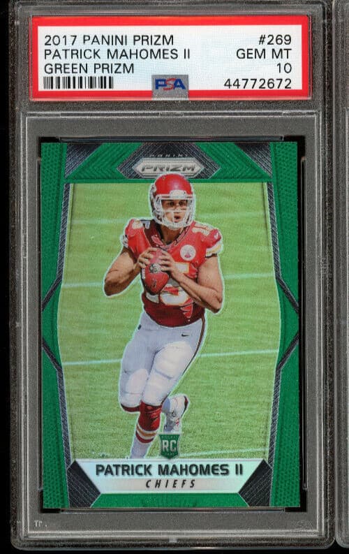 Green PATRICK MAHOMES 2017 Panini Prizm 2017 Panini Prizm