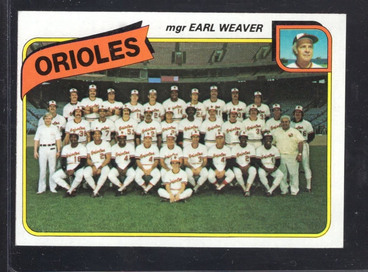 Baltimore Orioles Team 1980 Topps 1980 Topps
