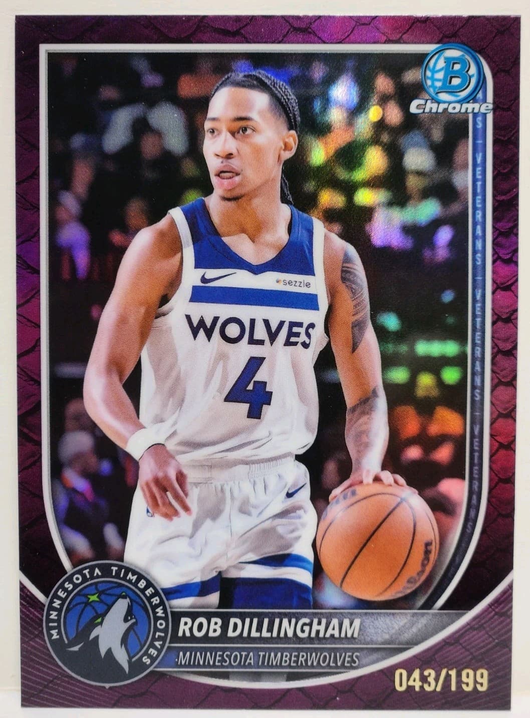 Rob Dillingham Purple 2025 Bowman 2025 Bowman
