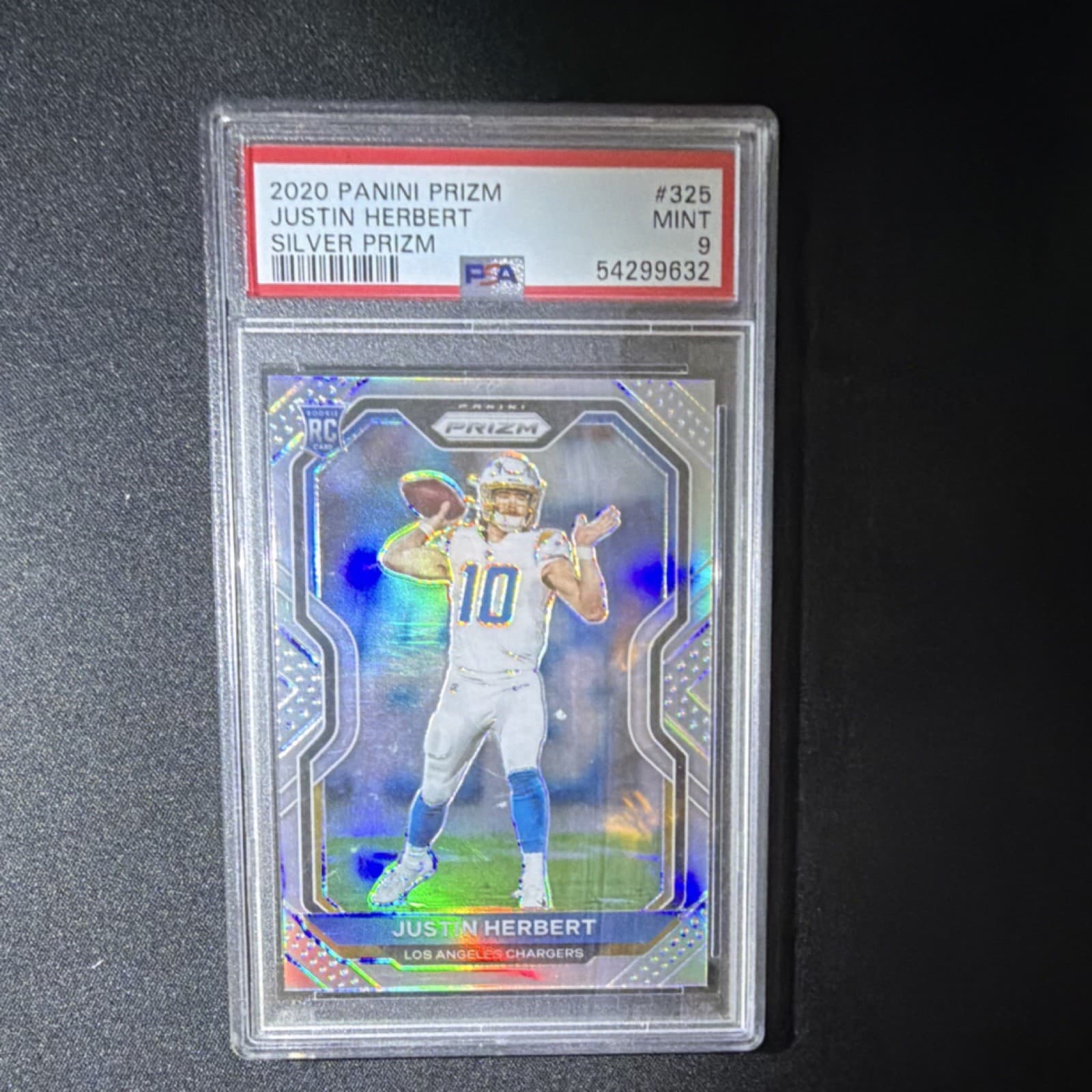 Justin Herbert Silver 2020 Panini