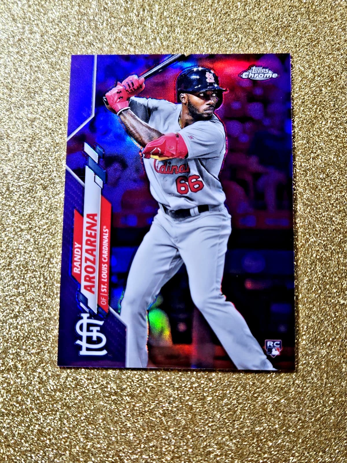 Randy Arozarena Purple 2020 Topps Chrome
