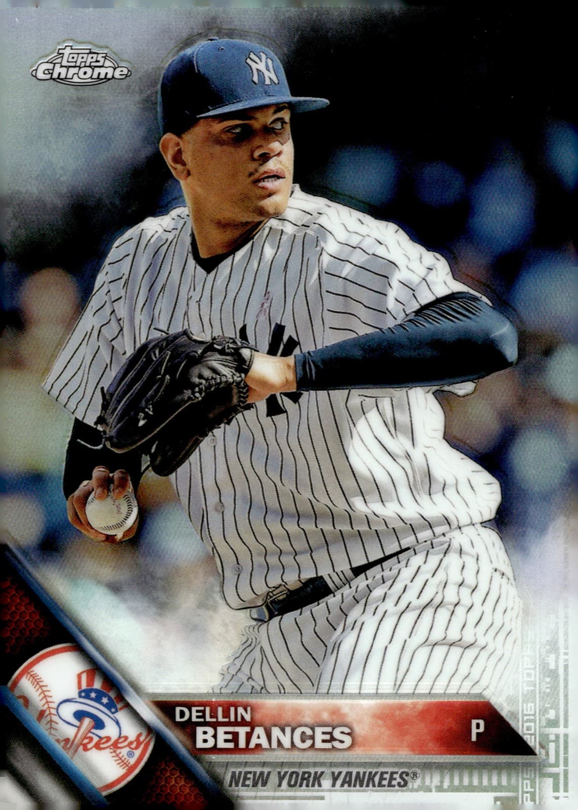Dellin Betances 2016 Topps Chrome 2016 Topps Chrome gold-refractor example 2