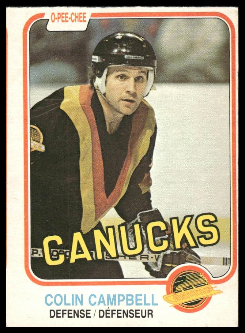 Colin Campbell Vancouver 1981 O-Pee-Chee 1981 O-Pee-Chee