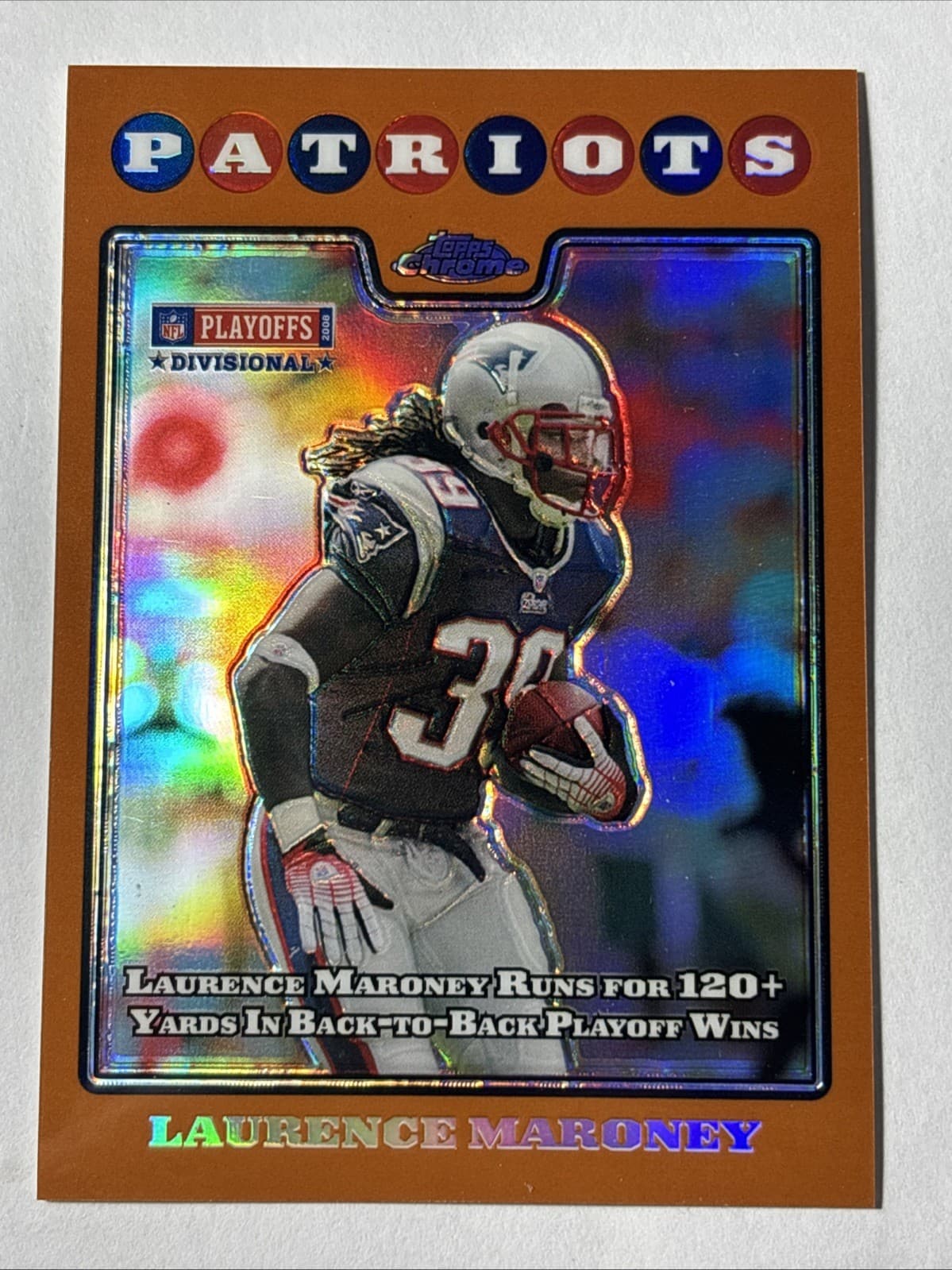 Copper Laurence Maroney 2008 Topps
