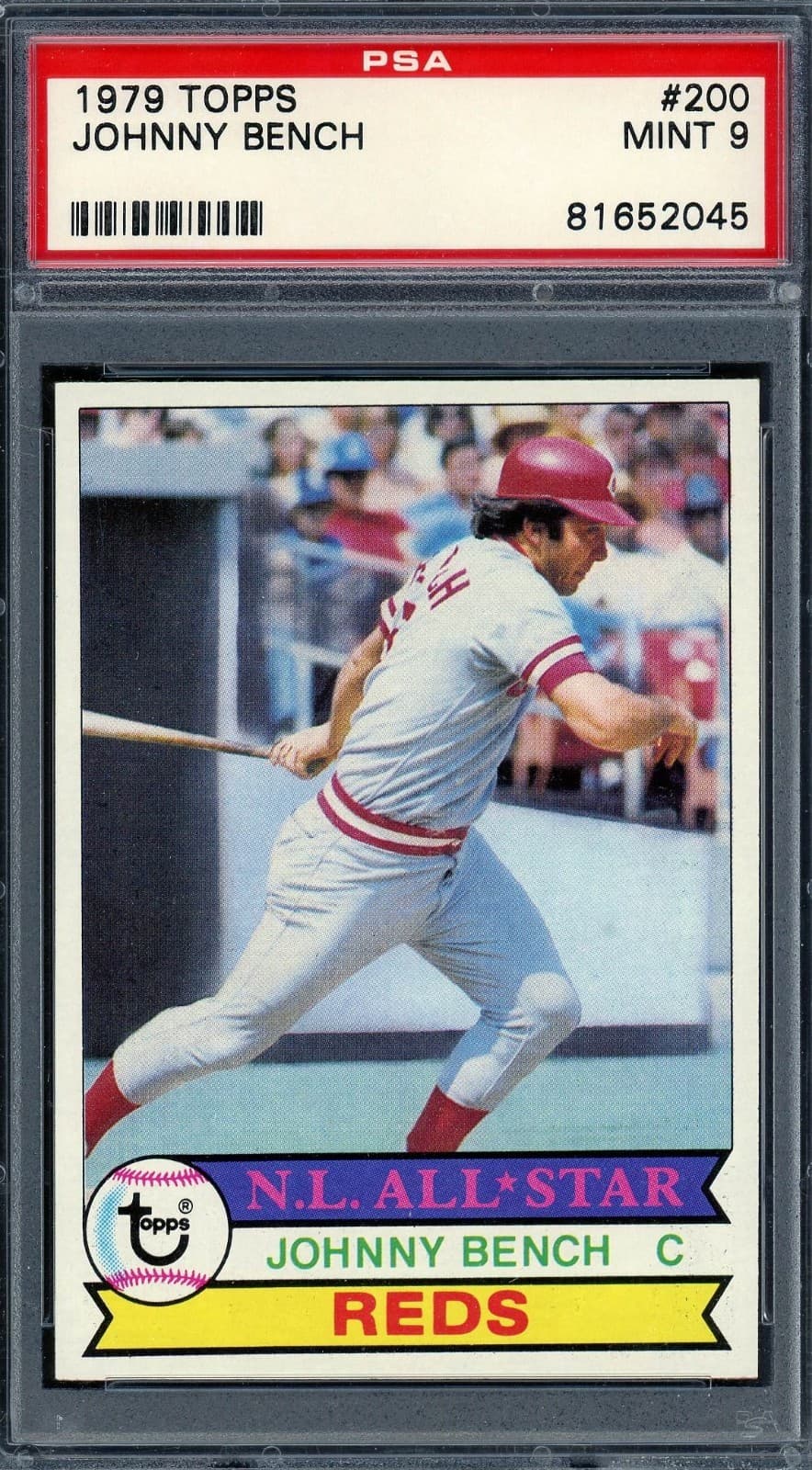 Johnny Bench trading card