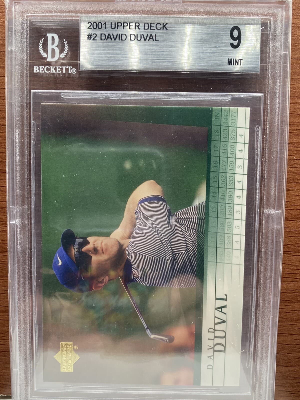 David Duval trading card